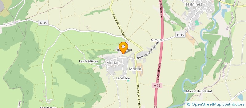 localisation de l'entreprise MONSIEUR LAURENT GIF  LE BREUIL-SUR-COUZE