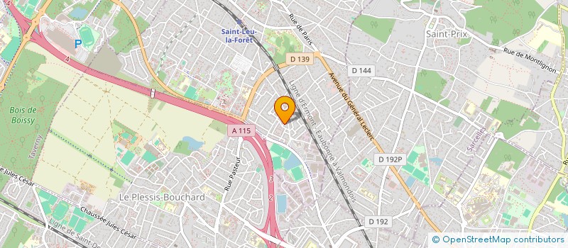 localisation de l'entreprise MONSIEUR LAURENT GILBERT  SAINT-LEU-LA-FORET