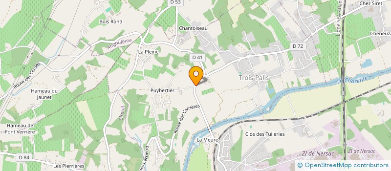 localisation de l'entreprise MONSIEUR LAURENT GILLARDEAU à TROIS-PALIS