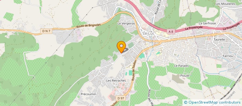 localisation de l'entreprise MONSIEUR LAURENT GILLY à LE LUC