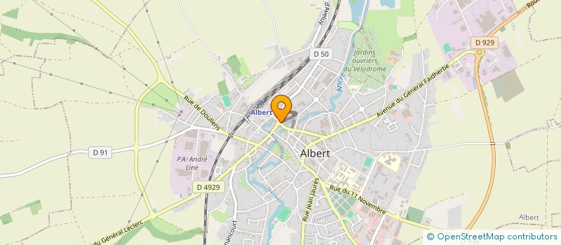 localisation de l'entreprise MONSIEUR LAURENT GILQUIN  ALBERT