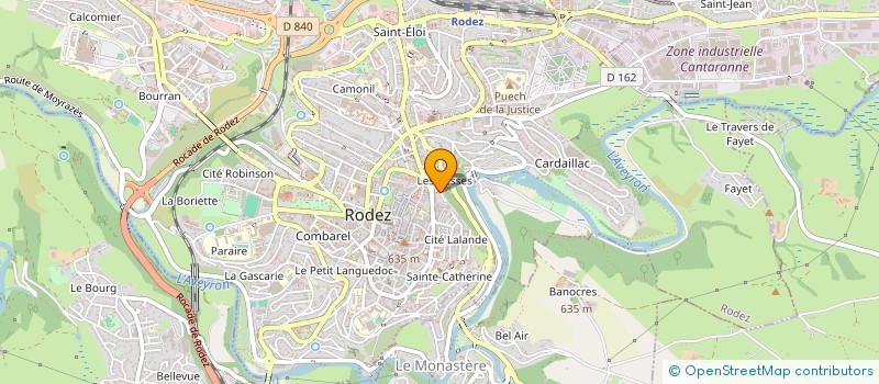 localisation de l'entreprise MONSIEUR LAURENT GINESTET  RODEZ