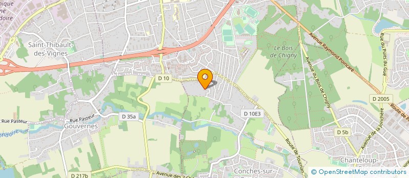 localisation de l'entreprise MONSIEUR LAURENT GIOT  CONCHES-SUR-GONDOIRE