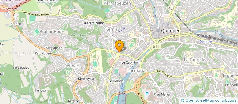 localisation de l'entreprise MONSIEUR LAURENT GIRARD à QUIMPER