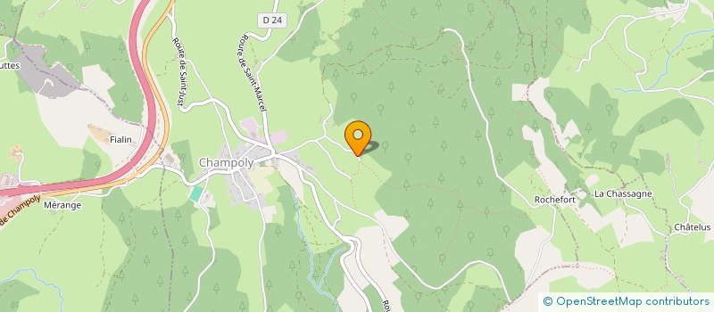 localisation de l'entreprise MONSIEUR LAURENT GIRODET  CHAMPOLY