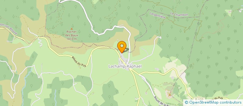 localisation de l'entreprise MONSIEUR LAURENT GISSINGER  LACHAMP-RAPHAEL