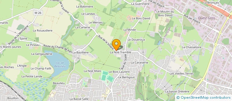 localisation de l'entreprise MONSIEUR LAURENT GODARD à COUERON