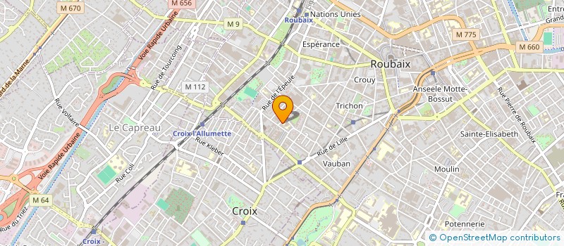 localisation de l'entreprise MONSIEUR LAURENT GOGNEAUX à ROUBAIX