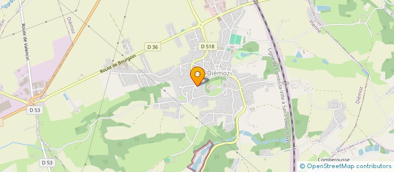 localisation de l'entreprise MONSIEUR LAURENT GONIN  DIEMOZ