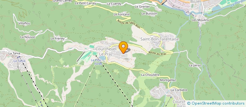 localisation de l'entreprise MONSIEUR LAURENT GONNET à COURCHEVEL