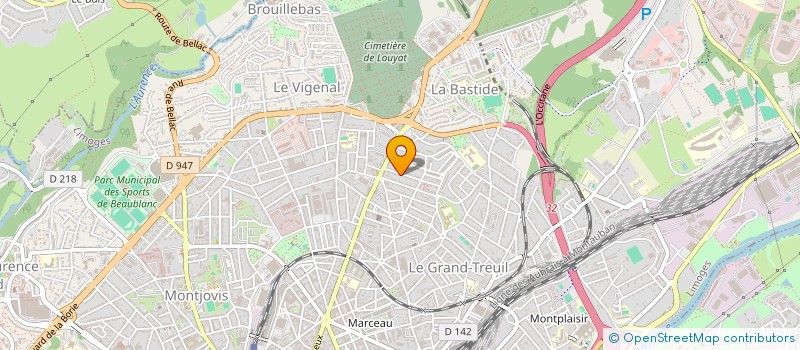 localisation de l'entreprise MONSIEUR LAURENT GORCE à LIMOGES