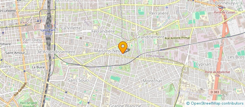 localisation de l'entreprise MONSIEUR LAURENT GORRIS à VILLEURBANNE