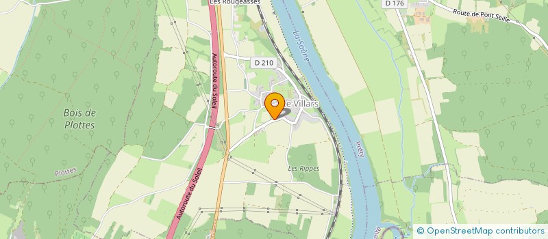 localisation de l'entreprise MONSIEUR LAURENT GOUJON  LE VILLARS