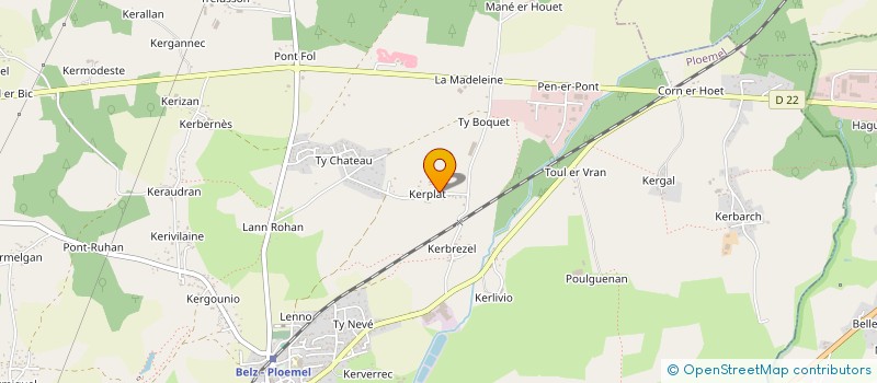 localisation de l'entreprise MONSIEUR LAURENT GOUZERH à PLOEMEL