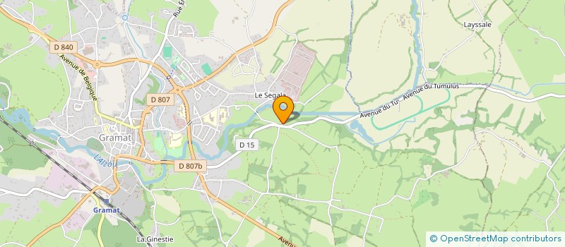 localisation de l'entreprise MONSIEUR LAURENT GOUZOUX  GRAMAT