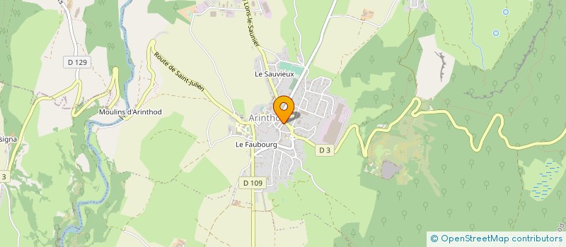localisation de l'entreprise MONSIEUR LAURENT GRAND à ARINTHOD
