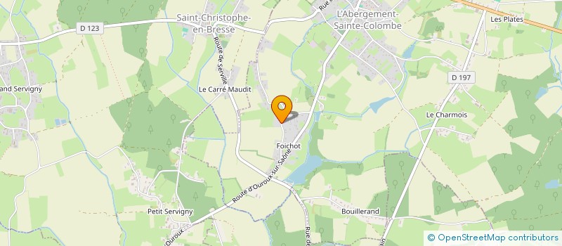 localisation de l'entreprise MONSIEUR LAURENT GRANDJEAN  L'ABERGEMENT-SAINTE-COLOMBE