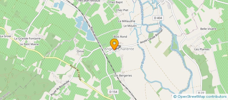localisation de l'entreprise MONSIEUR LAURENT GRANGER JOLY DE BOISSEL à ANGEAC-CHARENTE