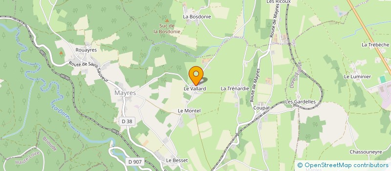 localisation de l'entreprise MONSIEUR LAURENT GRANGIER  MAYRES