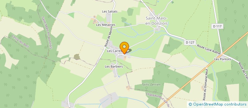 localisation de l'entreprise MONSIEUR LAURENT GRAS  SAINT-MALO-EN-DONZIOIS