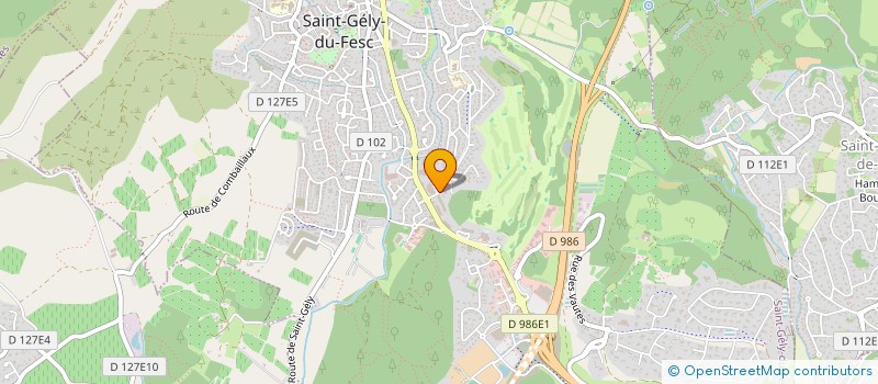 localisation de l'entreprise MONSIEUR LAURENT GRAU à SAINT-GELY-DU-FESC