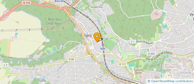 localisation de l'entreprise MONSIEUR LAURENT GREGOIRE  IGNY