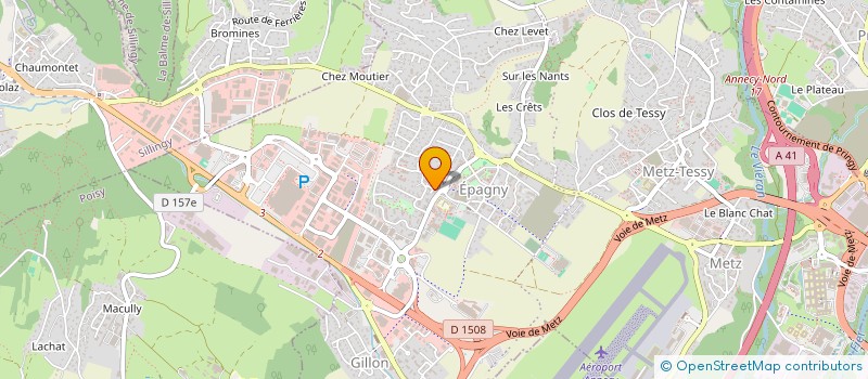 localisation de l'entreprise MONSIEUR LAURENT GREGORACI à EPAGNY METZ-TESSY