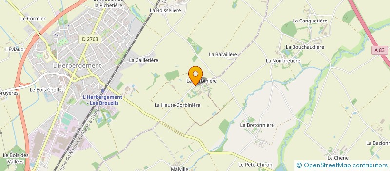 localisation de l'entreprise MONSIEUR LAURENT GRELET à L'HERBERGEMENT