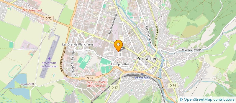 localisation de l'entreprise MONSIEUR LAURENT GRESSET-LAMBERT à PONTARLIER