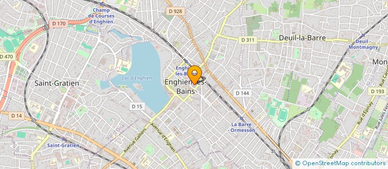 localisation de l'entreprise MONSIEUR LAURENT GRESSIER  ENGHIEN-LES-BAINS