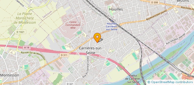 localisation de l'entreprise MONSIEUR LAURENT GRIZON  CARRIERES-SUR-SEINE