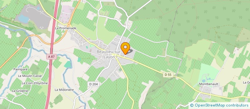 localisation de l'entreprise MONSIEUR LAURENT GROLLEAU  BEAULIEU-SUR-LAYON