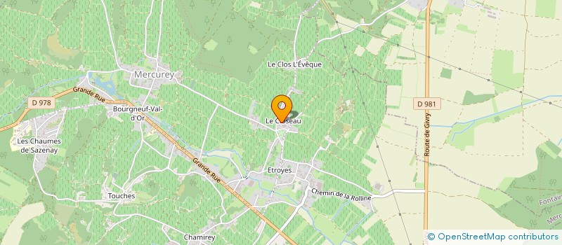 localisation de l'entreprise MONSIEUR LAURENT GROSBOIS  MERCUREY