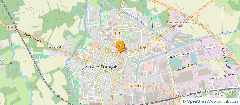 localisation de l'entreprise MONSIEUR LAURENT GROSSELIN  VITRY-LE-FRANCOIS