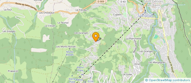 localisation de l'entreprise MONSIEUR LAURENT GROSSET JANIN  SAINT-GERVAIS-LES-BAINS