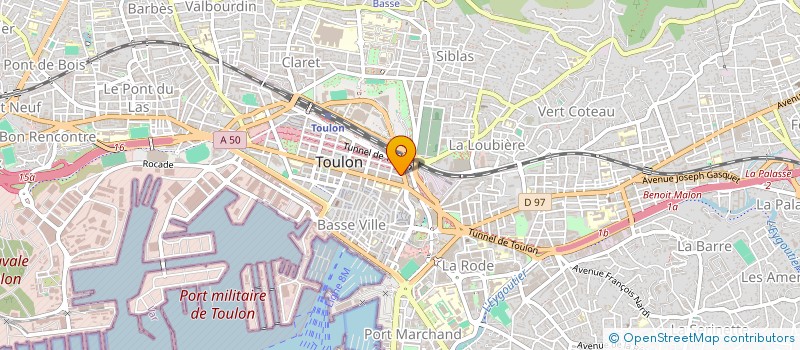 localisation de l'entreprise MONSIEUR LAURENT GRUVEL  TOULON