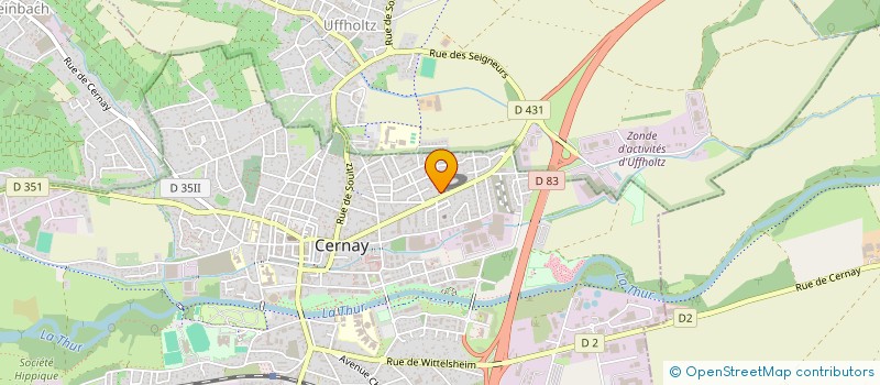 localisation de l'entreprise MONSIEUR LAURENT GUEBIN  CERNAY