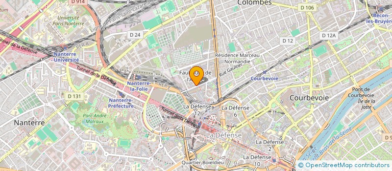 localisation de l'entreprise MONSIEUR LAURENT GUEGAN à COURBEVOIE