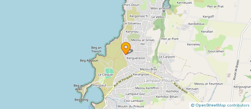 localisation de l'entreprise MONSIEUR LAURENT GUENA à LAMPAUL-PLOUARZEL