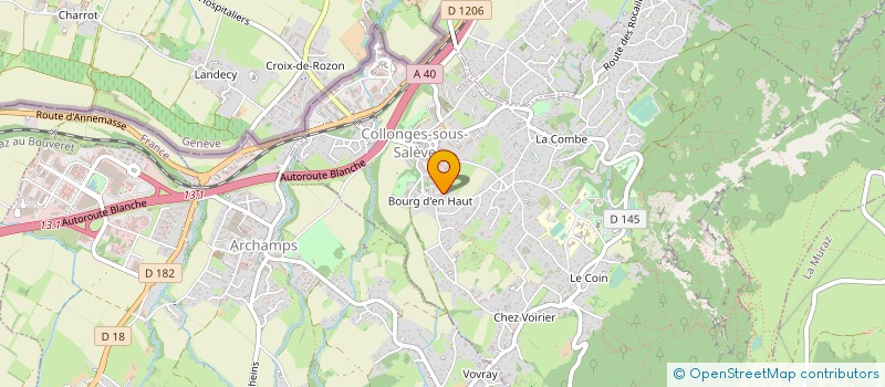 localisation de l'entreprise MONSIEUR LAURENT GUENET  COLLONGES-SOUS-SALEVE