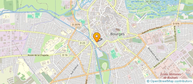 localisation de l'entreprise MONSIEUR LAURENT GUENIN  BOURGES