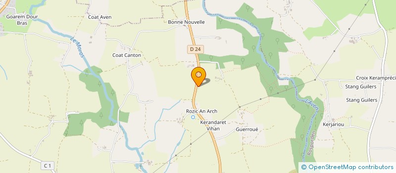 localisation de l'entreprise MONSIEUR LAURENT GUENNOU à MELGVEN