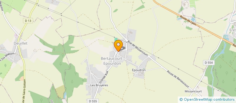 localisation de l'entreprise MONSIEUR LAURENT GUENOT  BERTAUCOURT-EPOURDON