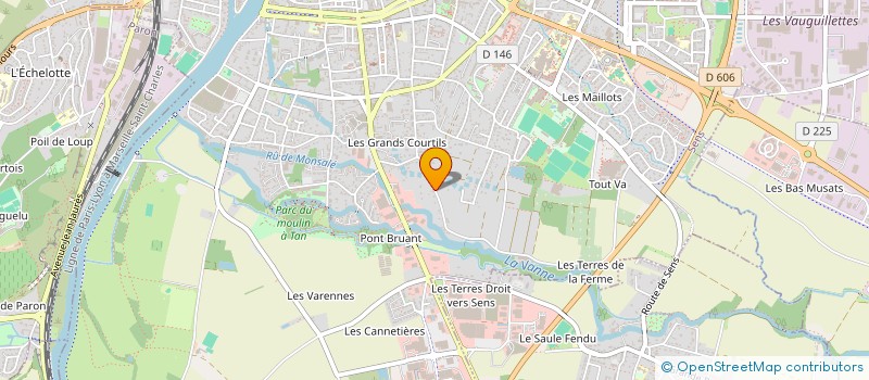 localisation de l'entreprise MONSIEUR LAURENT GUERIN  SENS