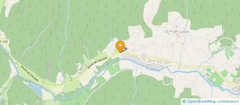 localisation de l'entreprise MONSIEUR LAURENT GUERRIER  LE POET-LAVAL