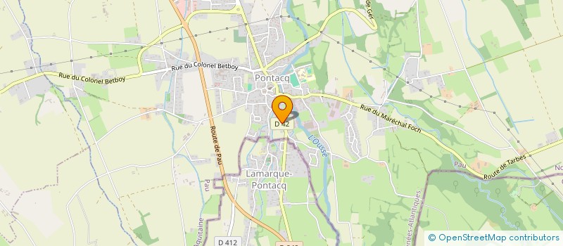 localisation de l'entreprise MONSIEUR LAURENT GUERRY  PONTACQ