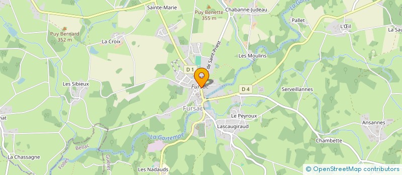 localisation de l'entreprise MONSIEUR LAURENT GUERY à FURSAC