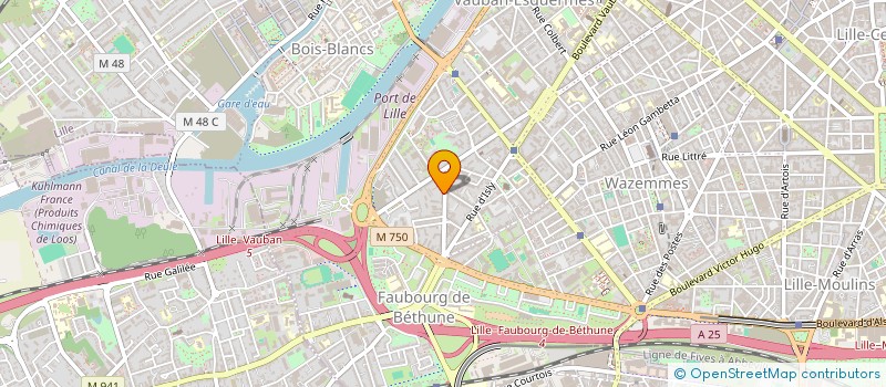 localisation de l'entreprise MONSIEUR LAURENT GUESTIN  HAUBOURDIN