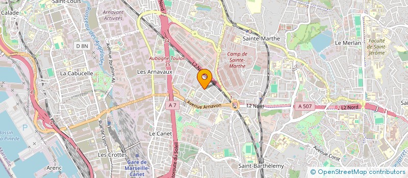 localisation de l'entreprise MONSIEUR LAURENT GUETTA à MARSEILLE