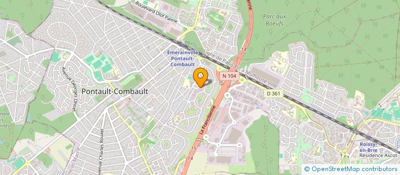 localisation de l'entreprise MONSIEUR LAURENT GUIDALI à PONTAULT-COMBAULT
